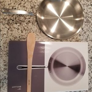 10+12” Stainless Steel Pans New